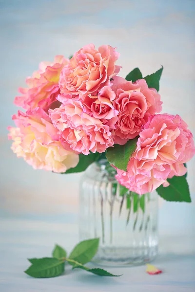 Zarte schöne Rosen. — Stockfoto