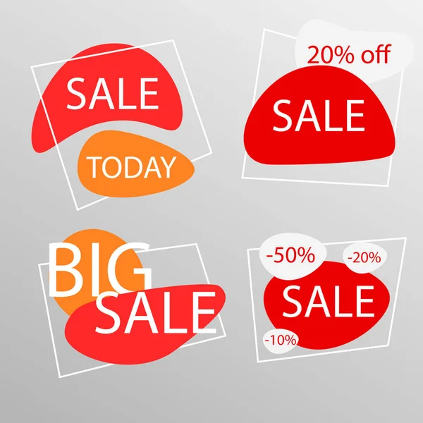 İndirim illüstrasyonlar kümesi