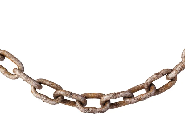 Metal chain isolated on white background — Stock Photo, Image