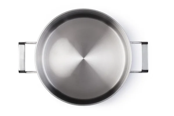 Stainless pan isolated on white background — Stock Photo, Image