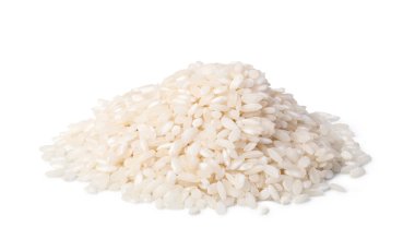 Arborio rice isolated on a white background clipart