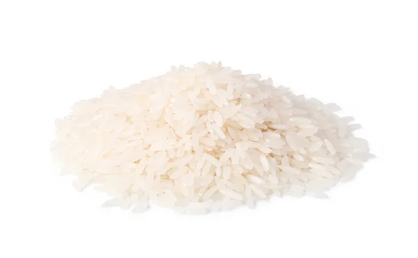 Ryżu, na białym tle na białym tle — Zdjęcie stockowe