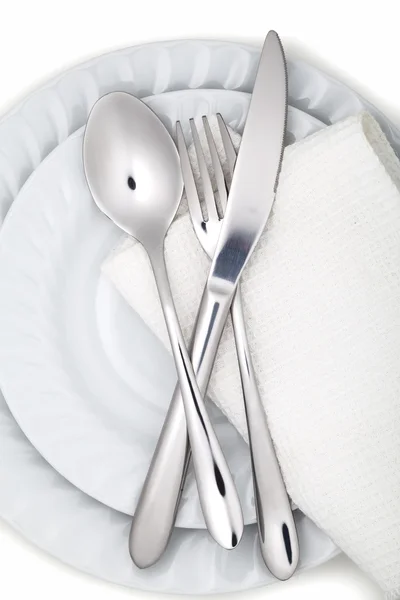 Fork, spoon and knife — Stock Photo, Image