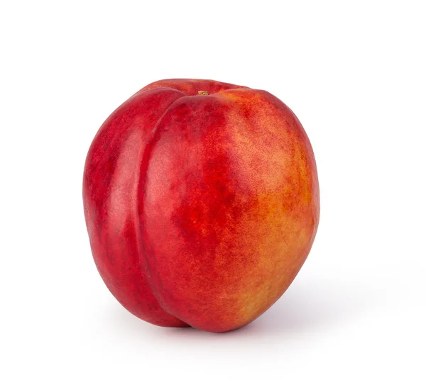 Fruto de nectarina aislado sobre fondo blanco — Foto de Stock