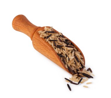 Beyaz bir arka plan üzerinde izole pirinç