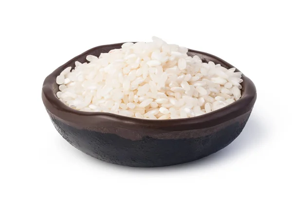 Arborio rice isolated on a white background — Stock Photo, Image