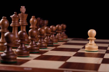 Ahşap Satranç taşları