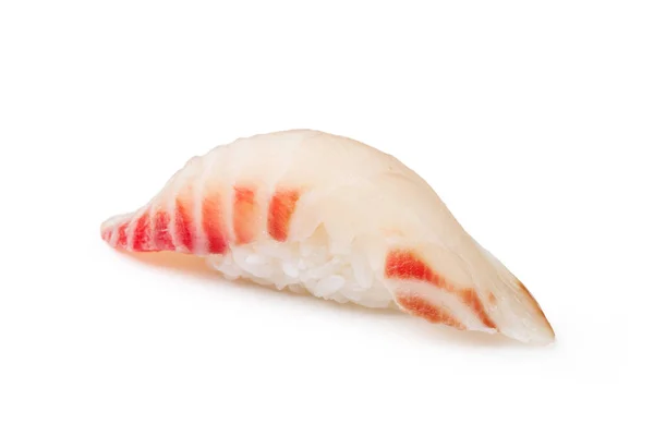 Primer plano de un sushi tai sobre un fondo blanco —  Fotos de Stock