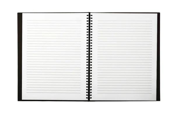Öppet tom sida notebook — Stockfoto