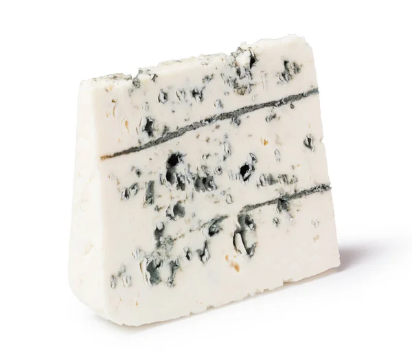 Formaggio blu gourmet su sfondo bianco — Foto Stock