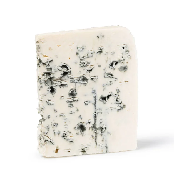 Fromage bleu gourmet sur fond blanc — Photo