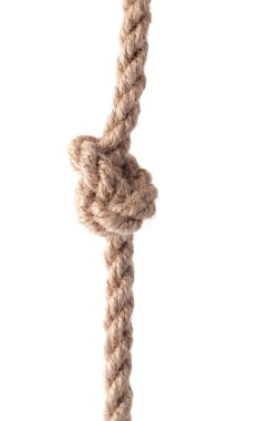 Beyaz arka plan üzerinde izole gemi halatı