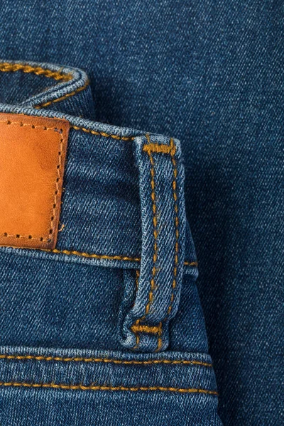 Закрыть текстуру джинсов - модный фон — стоковое фото