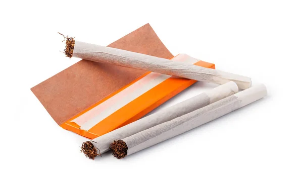 Hand rolled cigarettes — Stock Photo, Image
