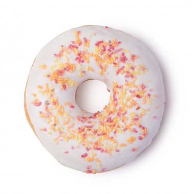 Çörekler beyaz arkaplanda izole edilmiş