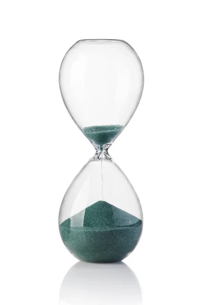 Hourglass on white background Stock Photo
