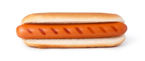 Hot dog απομονώνονται σε λευκό φόντο — Φωτογραφία Αρχείου