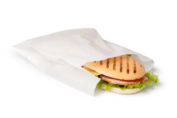 Bir ahşap sandviç — Stok fotoğraf