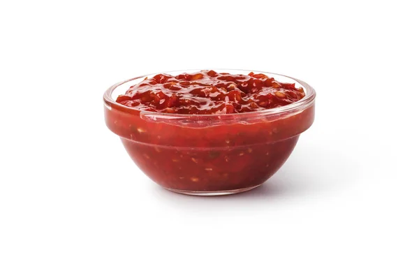 Salsa sos ile kase — Stok fotoğraf