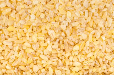 Bulgur taneleri, bulgur bir arka plan olarak