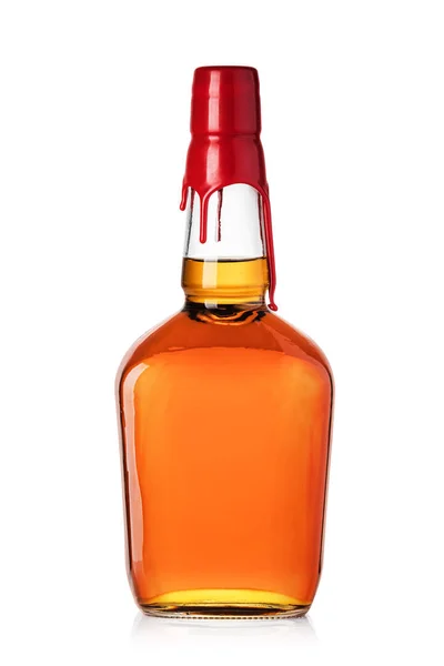 Whiskey bottle isolated on white background — Stock Photo, Image
