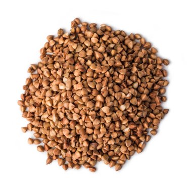 Beyaz arkaplanda karabuğday izole