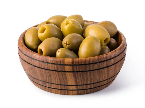 Olive su sfondo bianco — Foto Stock