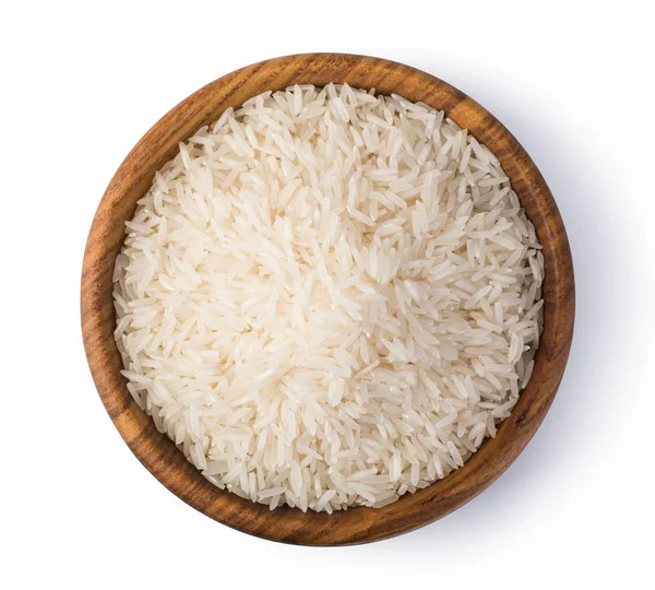 Rýži obilovin izolované na bílém — Stock fotografie