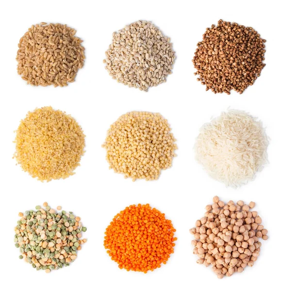 Hububat izole üzerinde beyaz arka plan belirleme