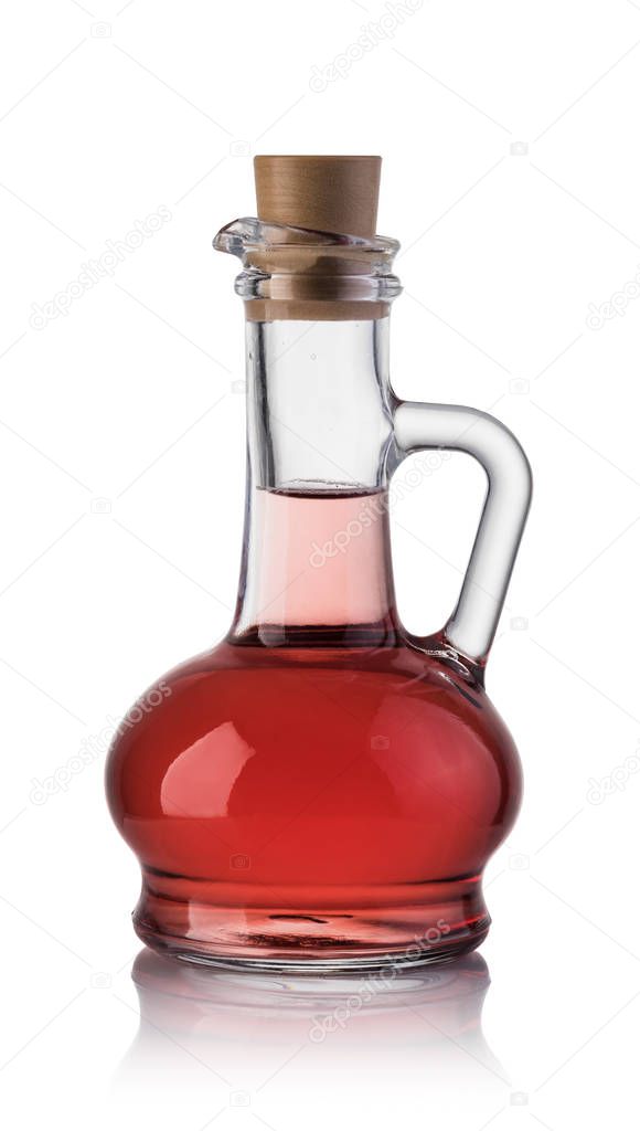 vinegar isolated on the white background