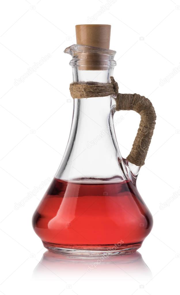 vinegar isolated on the white background