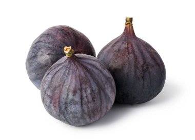 Beyaz arkaplanda taze incir