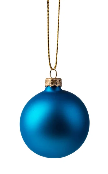 Μπλε χριστουγεννιάτικη μπάλα — Φωτογραφία Αρχείου