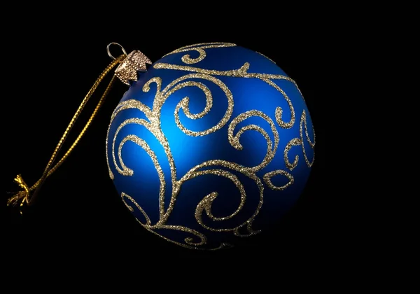 Bola de Natal azul — Fotografia de Stock