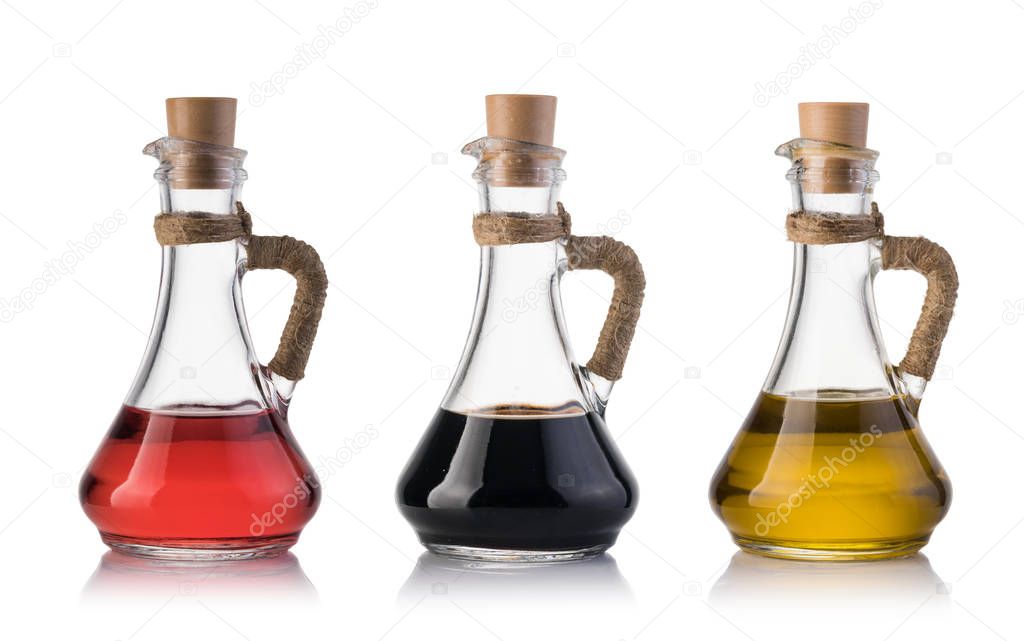 Bottle of olive oil and vinegar