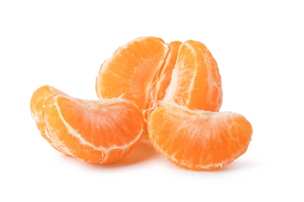 Zralé mandarín izolovaných na bílém pozadí — Stock fotografie