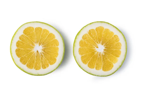 Pomelo Cítrico Aislado Sobre Fondo Blanco — Foto de Stock