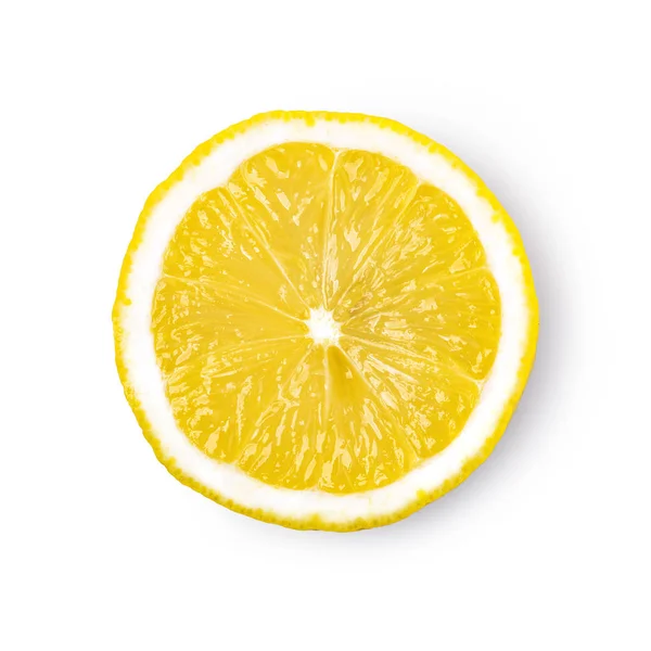 Ώριμων Φρούτων Λεμονιού Που Απομονώνονται Λευκό Φόντο — Φωτογραφία Αρχείου