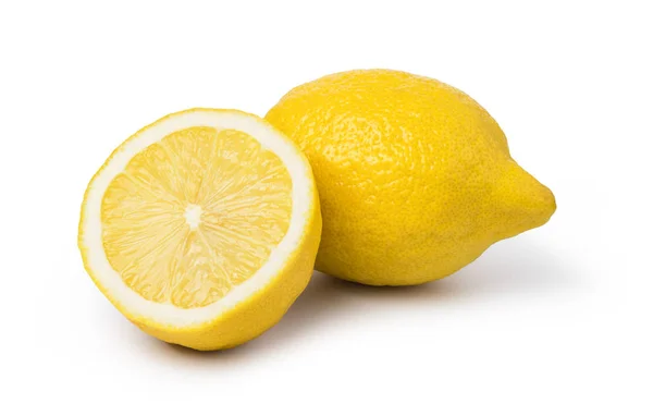 Ripe Lemon Fruit Isolated White Background — Stock Photo, Image