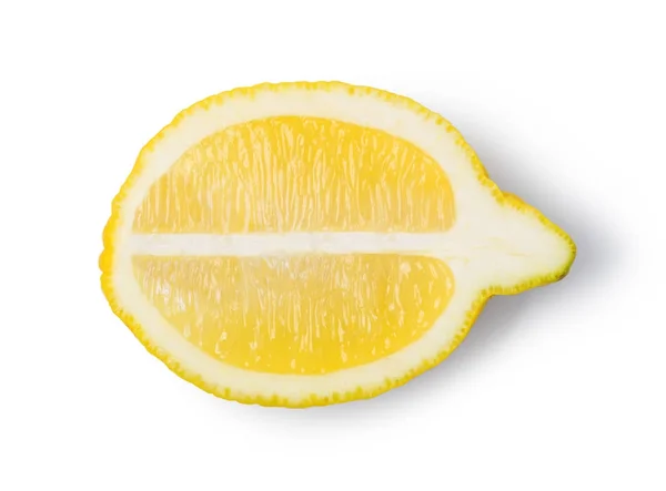 Ripe Lemon Fruit Isolated White Background — Stock Photo, Image