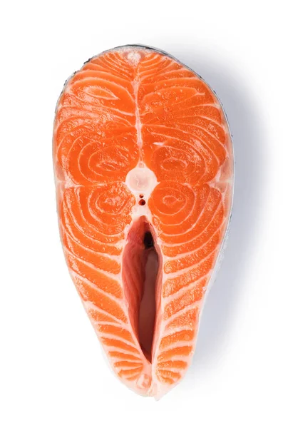 Φέτα σολομού κόκκινη ψάρια — Φωτογραφία Αρχείου