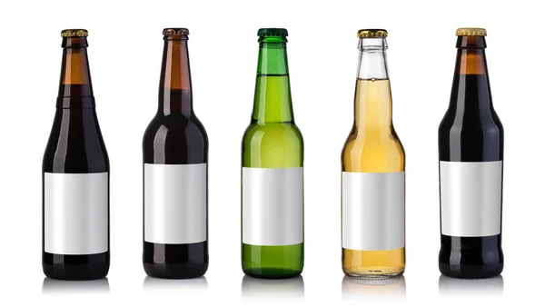 Flesjes bier — Stockfoto