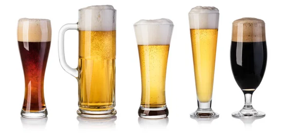 Conjunto de copo de cerveja — Fotografia de Stock