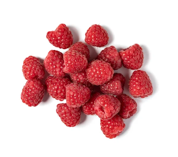 Ripe raspberry on white background — Stock Photo, Image