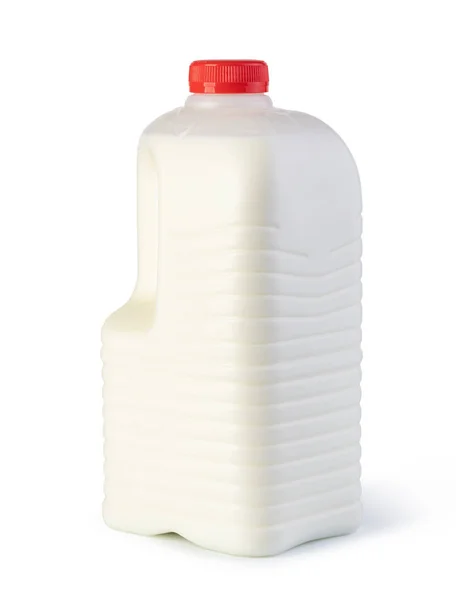 Milch in einem Plastikbehälter — Stockfoto