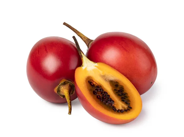 Beyaz arka planda tamarillo — Stok fotoğraf