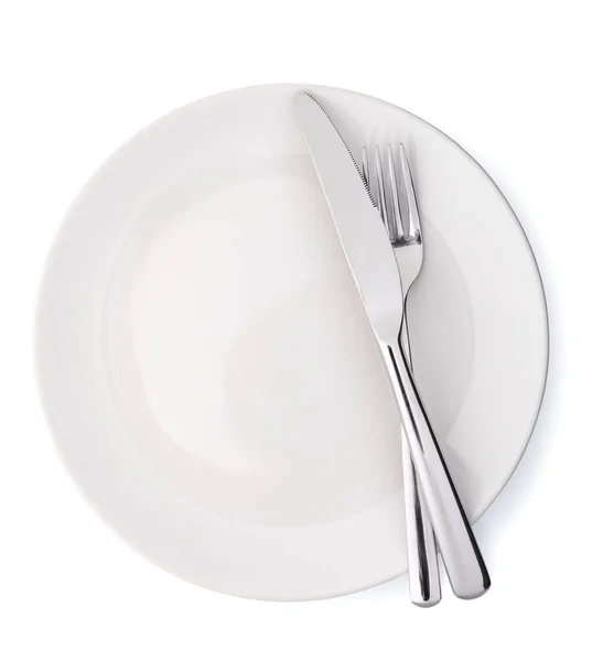 Plate and cutlery — Stock Photo, Image