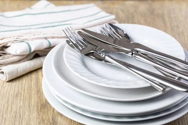 Plate and cutlery — Stock Photo, Image