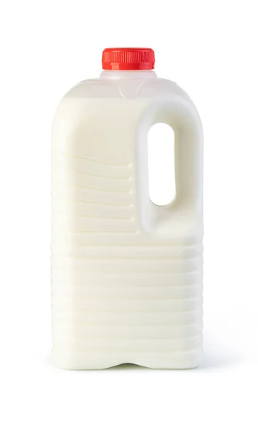 Latte in un contenitore di plastica — Foto Stock