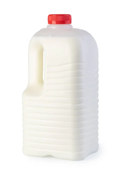 Milch in einem Plastikbehälter — Stockfoto